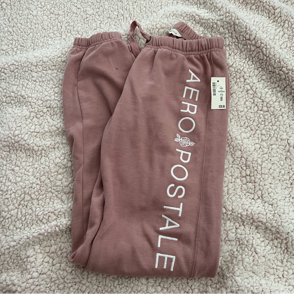 NWT Aeropostale Rose Cinched Sweatpants - Picture 5 of 9
